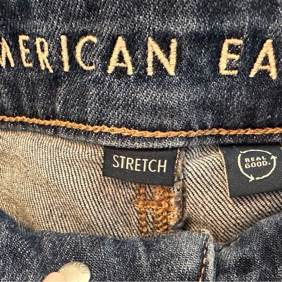 American Eagle Outfitters Dark Wash Wide Leg Jeans - Picture 3 of 3